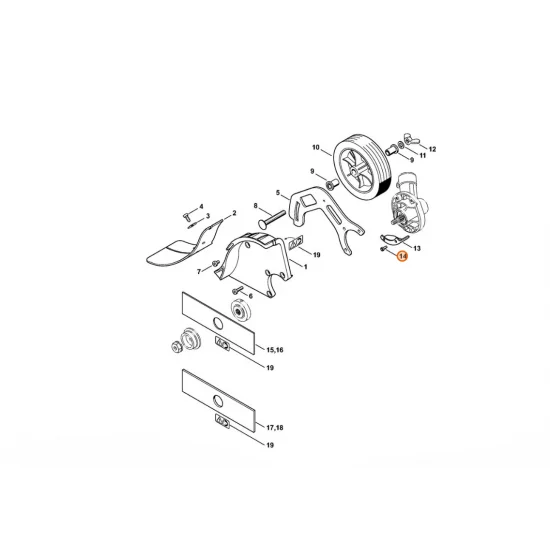STIHL   Śruba z łbem cylindrycznym IS-M4x10 9022 313 0652